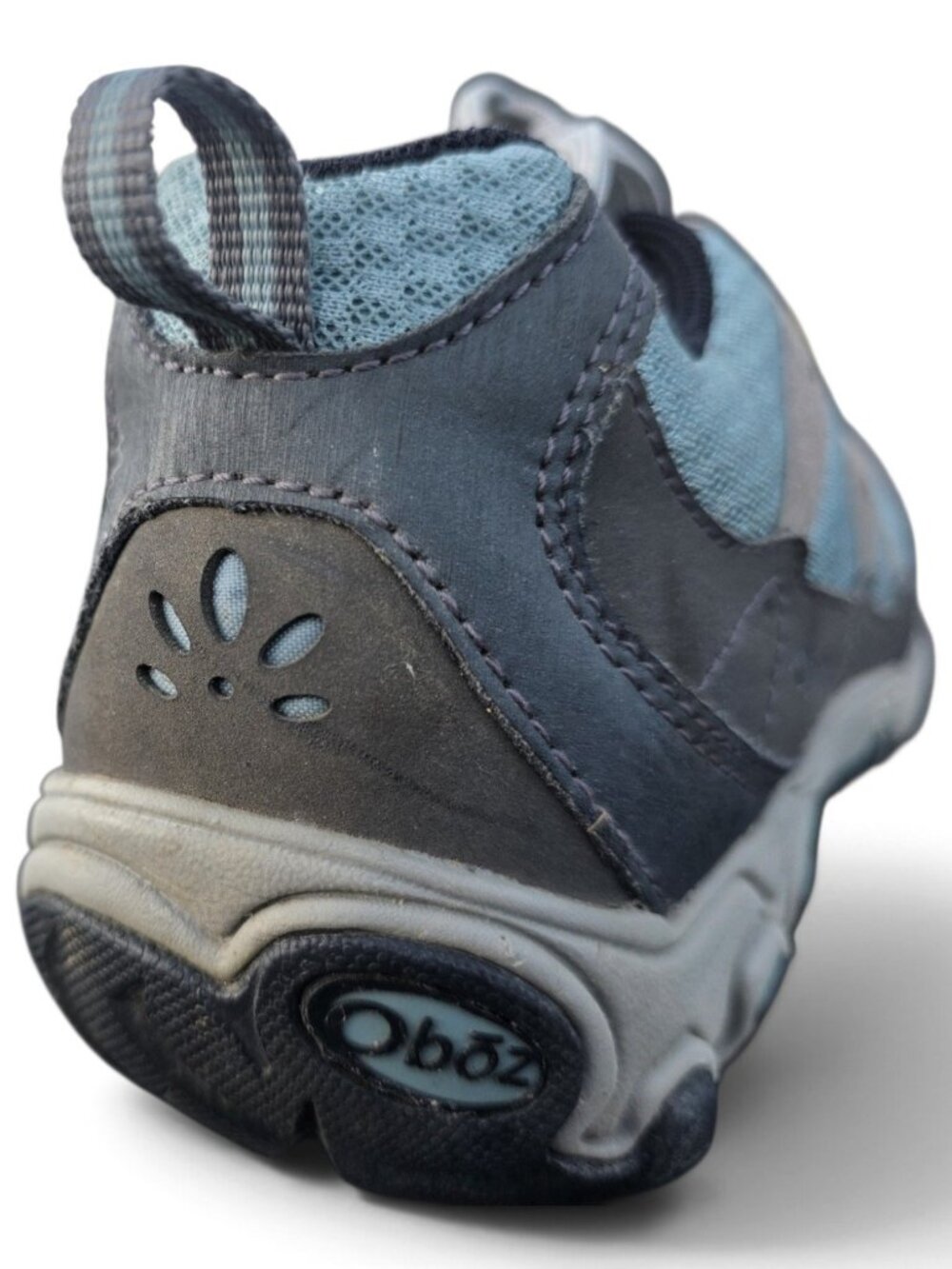 Oboz Luna Low Hiking Shoes Womens 10 Blue Gray Leather EU 41.5 - Picture 10 of 12
